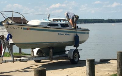 Launching Kevin’s sailboat!