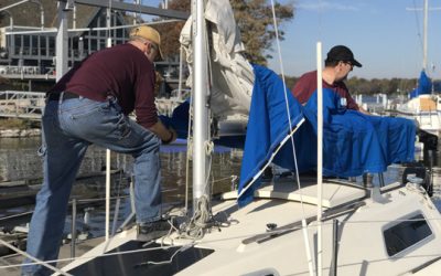 Putting boats away, way back in November